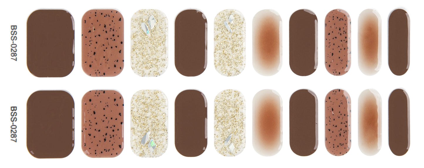 Bold Babes Coco Crush Semi Cured Gel Nail Stickers - TheBOLDBabes