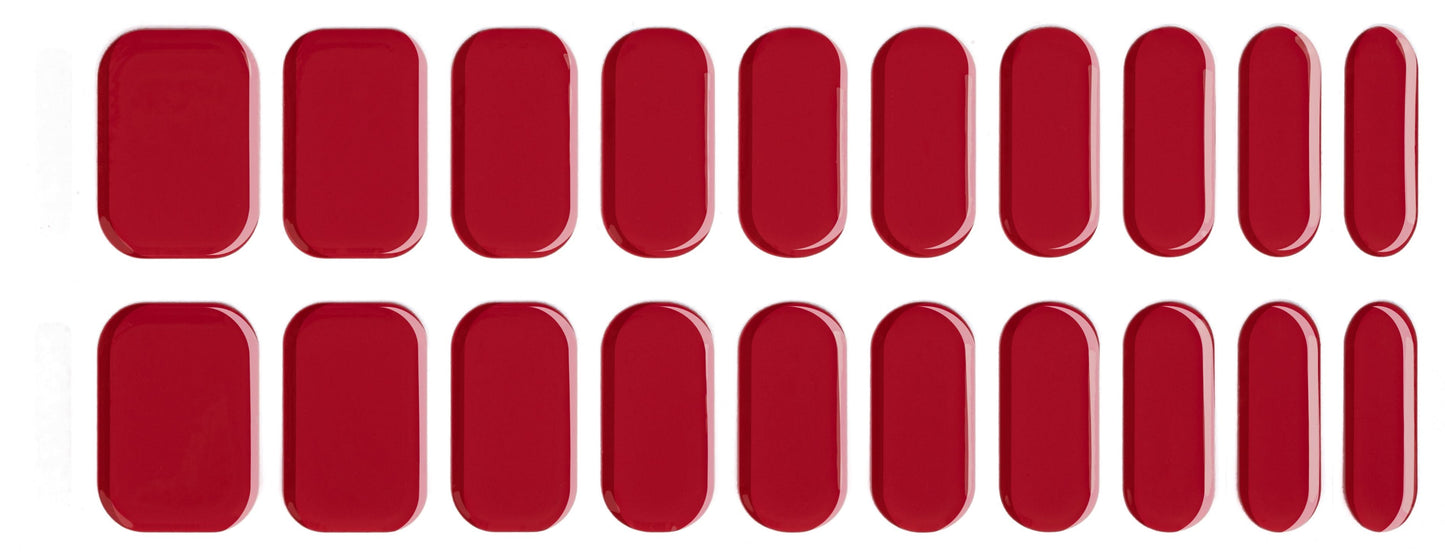 Bold Babes Cardinal Luxe Semi Cured Gel Nail Stickers - TheBOLDBabes