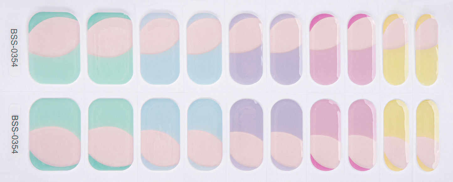 Bold Babes Pinkish Glory Semi Cured Gel Nail Stickers - TheBOLDBabes