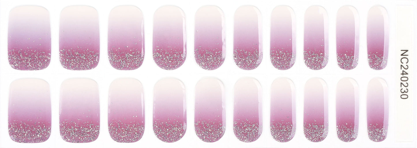 Bold Babes Purple patch Semi Cured Gel Nail Stickers - TheBOLDBabes