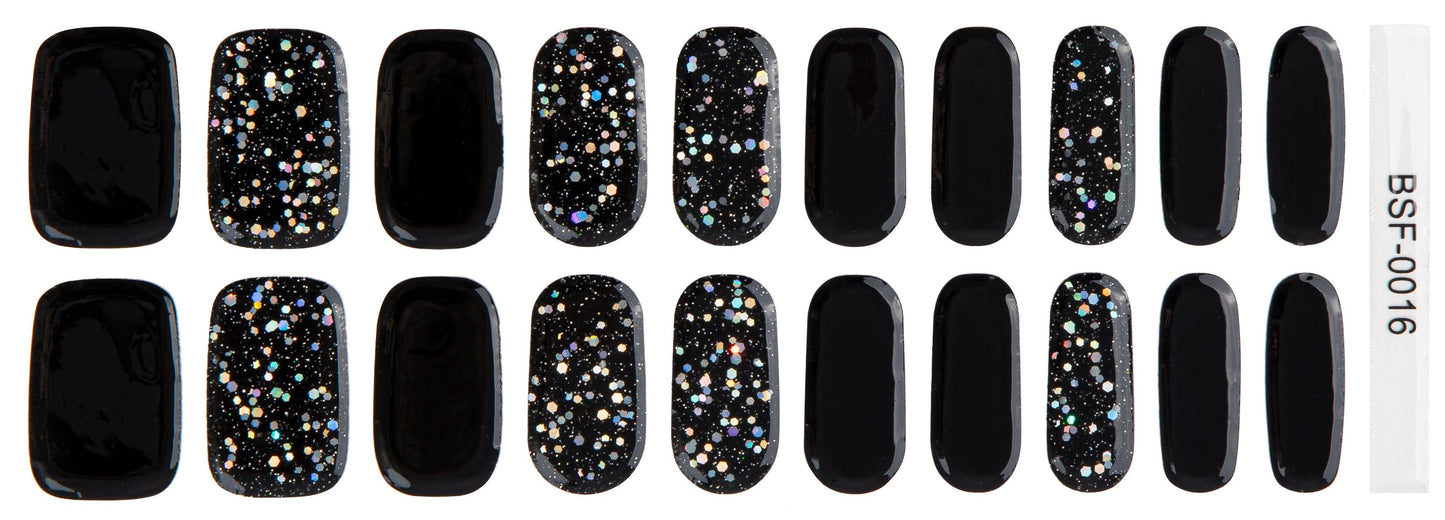 Bold Babes Smoky Dazzle Semi Cured Gel Nail Stickers - TheBOLDBabes