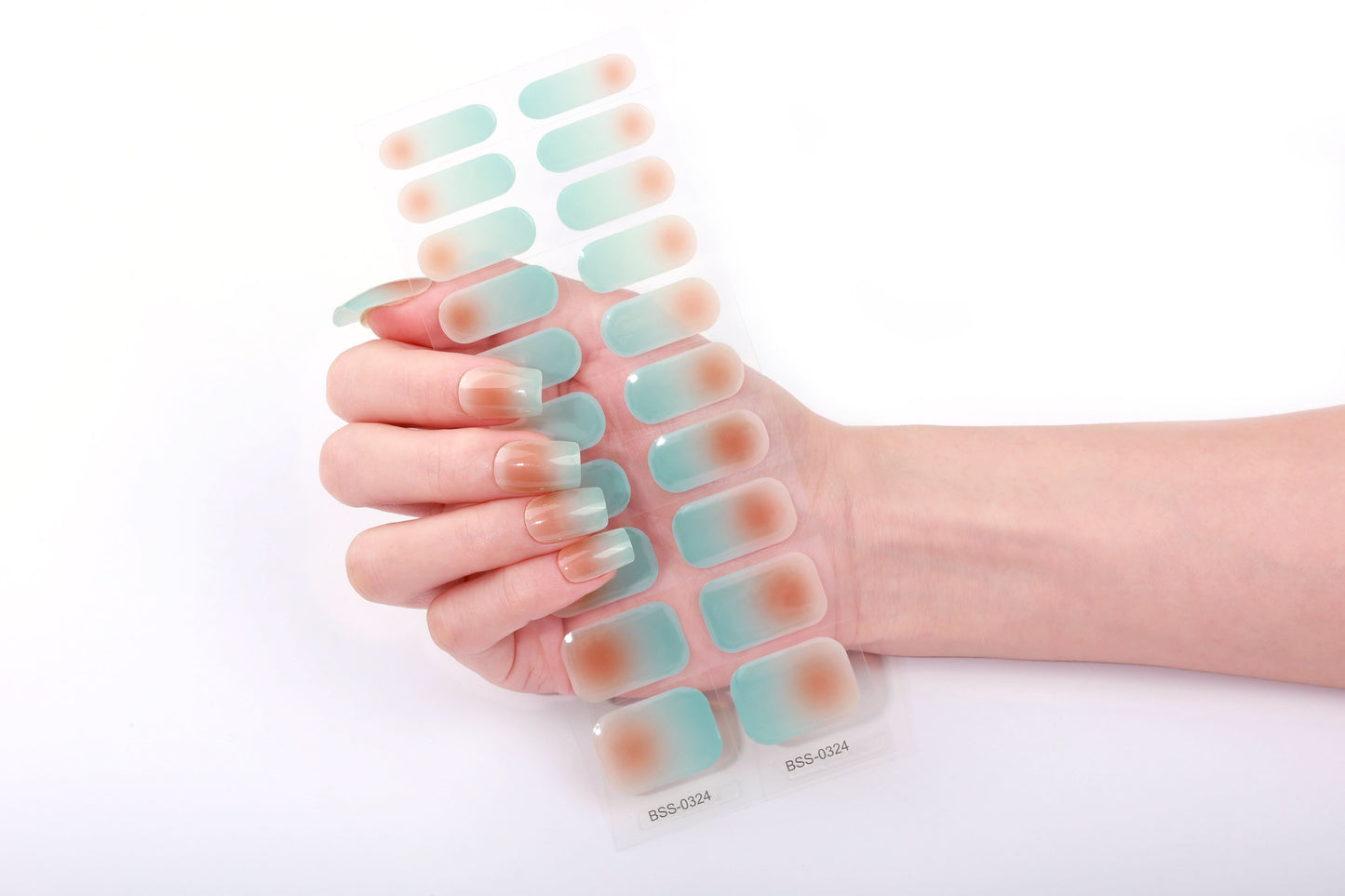 Bold Babes Sepia Spark Semi Cured Gel Nail Stickers - TheBOLDBabes