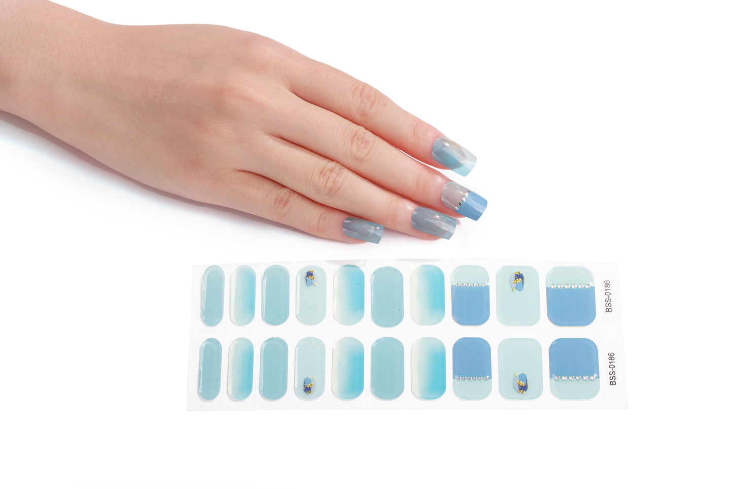 Bold Babes Frozen Fun Semi Cured Gel Nail Stickers - TheBOLDBabes