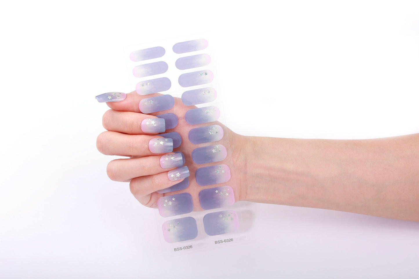 Bold Babes Levender Charm Semi Cured Gel Nail Stickers - TheBOLDBabes