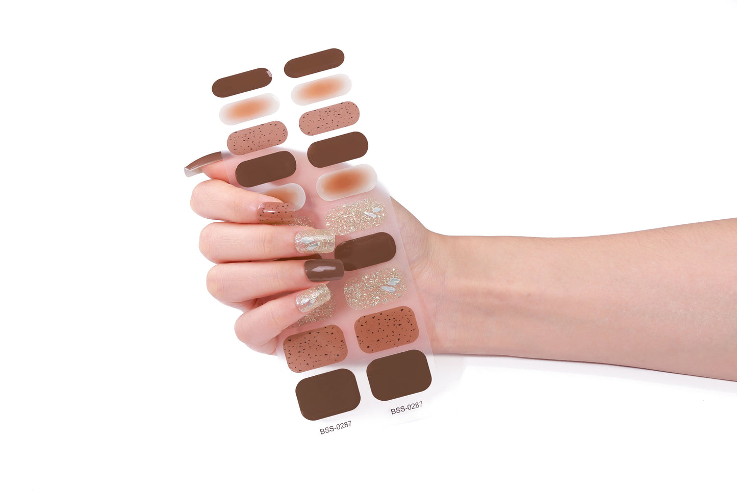 Bold Babes Coco Crush Semi Cured Gel Nail Stickers - TheBOLDBabes