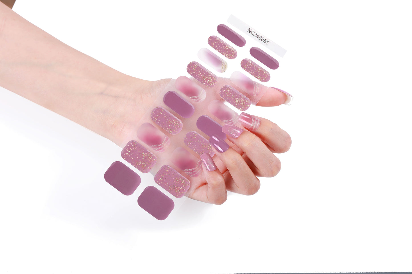 Bold Babes Rose Petals Semi Cured Gel Nail Stickers - TheBOLDBabes