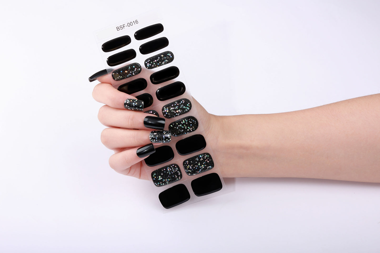 Bold Babes Smoky Dazzle Semi Cured Gel Nail Stickers - TheBOLDBabes