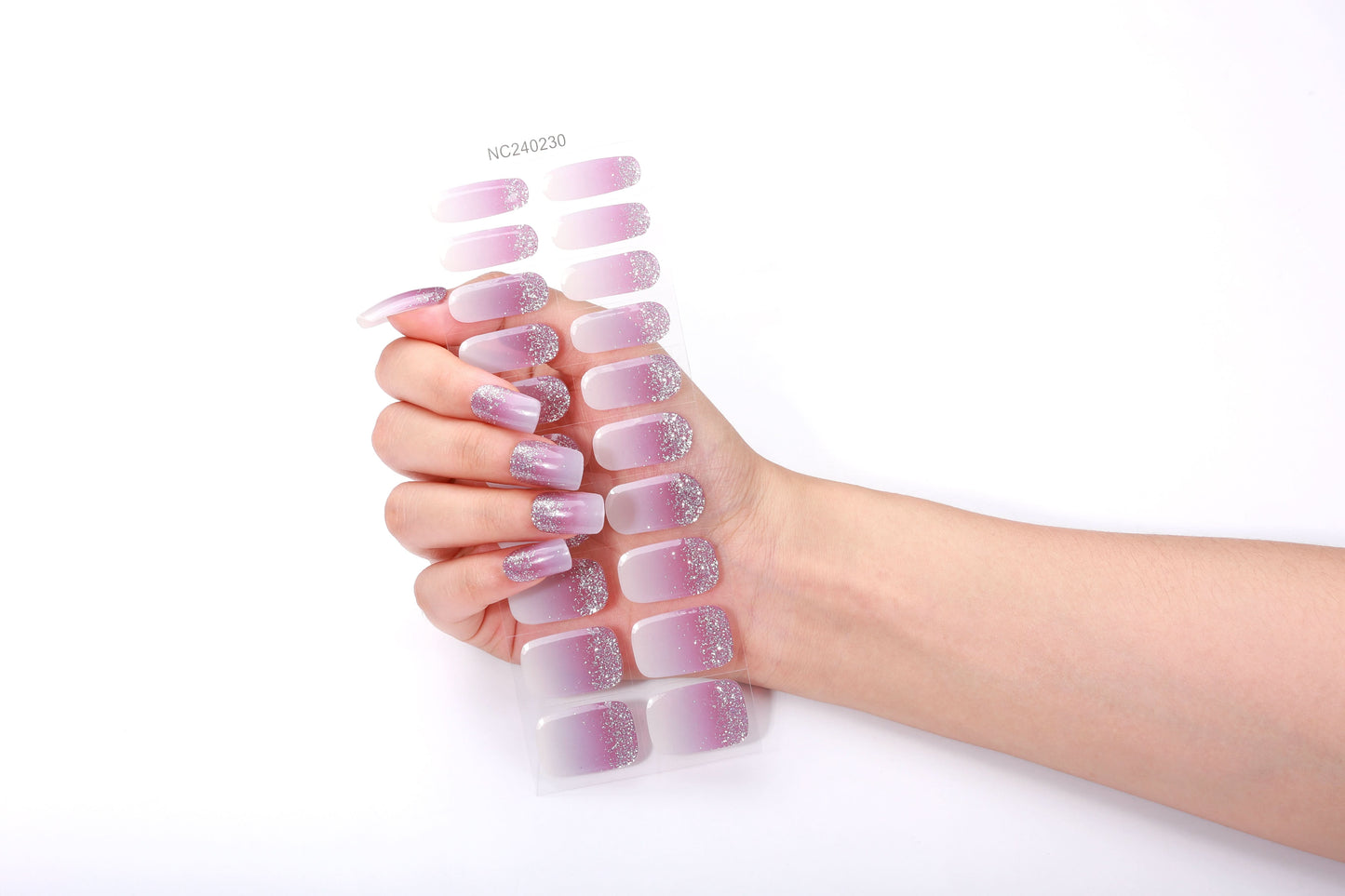 Bold Babes Purple patch Semi Cured Gel Nail Stickers - TheBOLDBabes