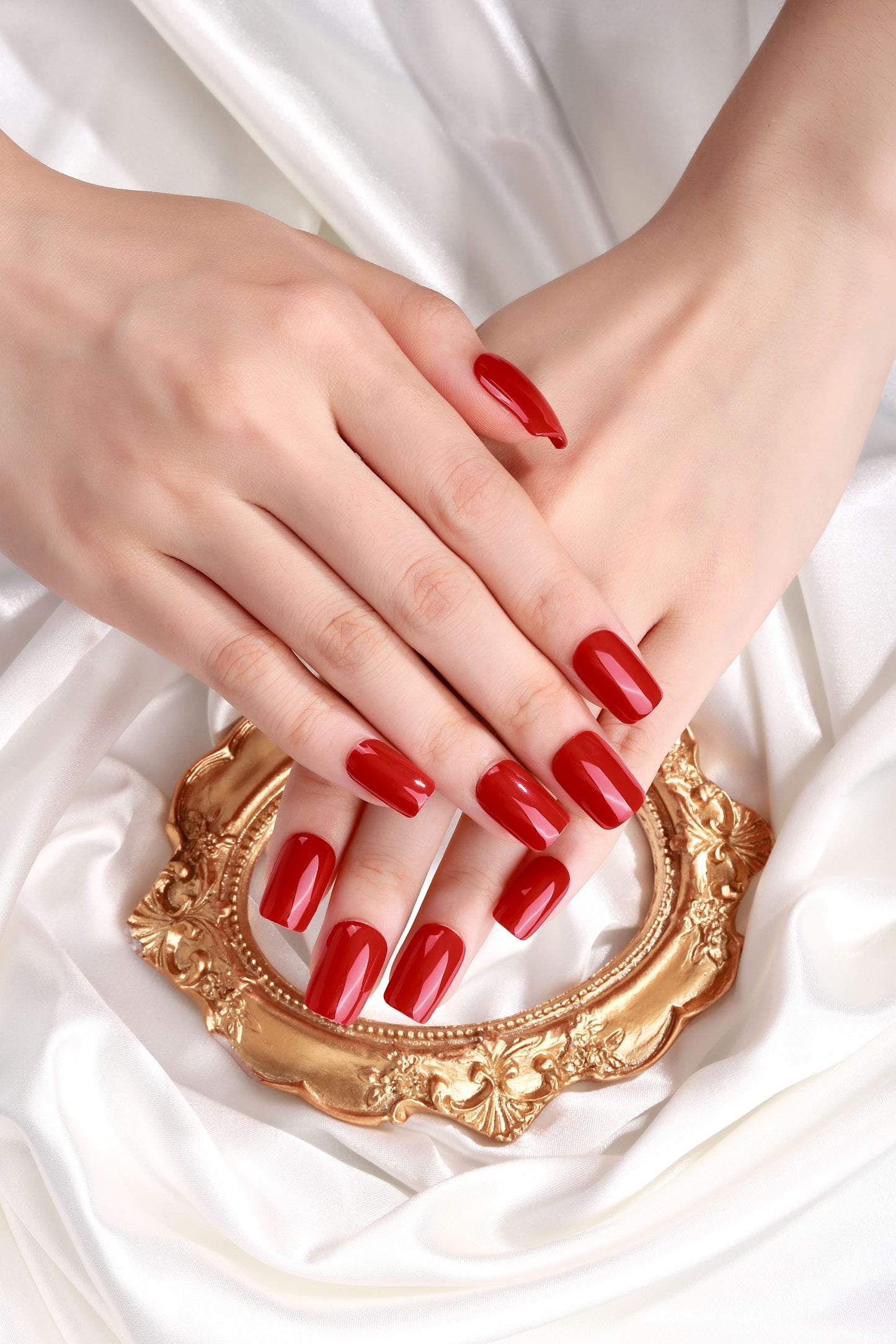Bold Babes Cardinal Luxe Semi Cured Gel Nail Stickers - TheBOLDBabes