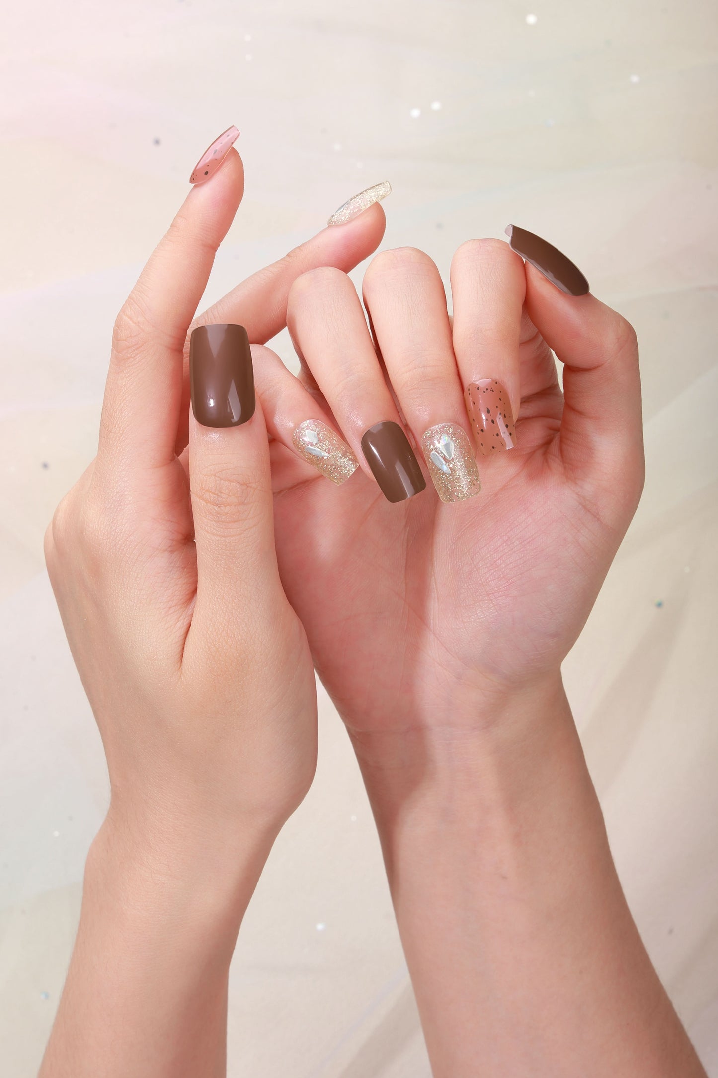 Bold Babes Coco Crush Semi Cured Gel Nail Stickers - TheBOLDBabes