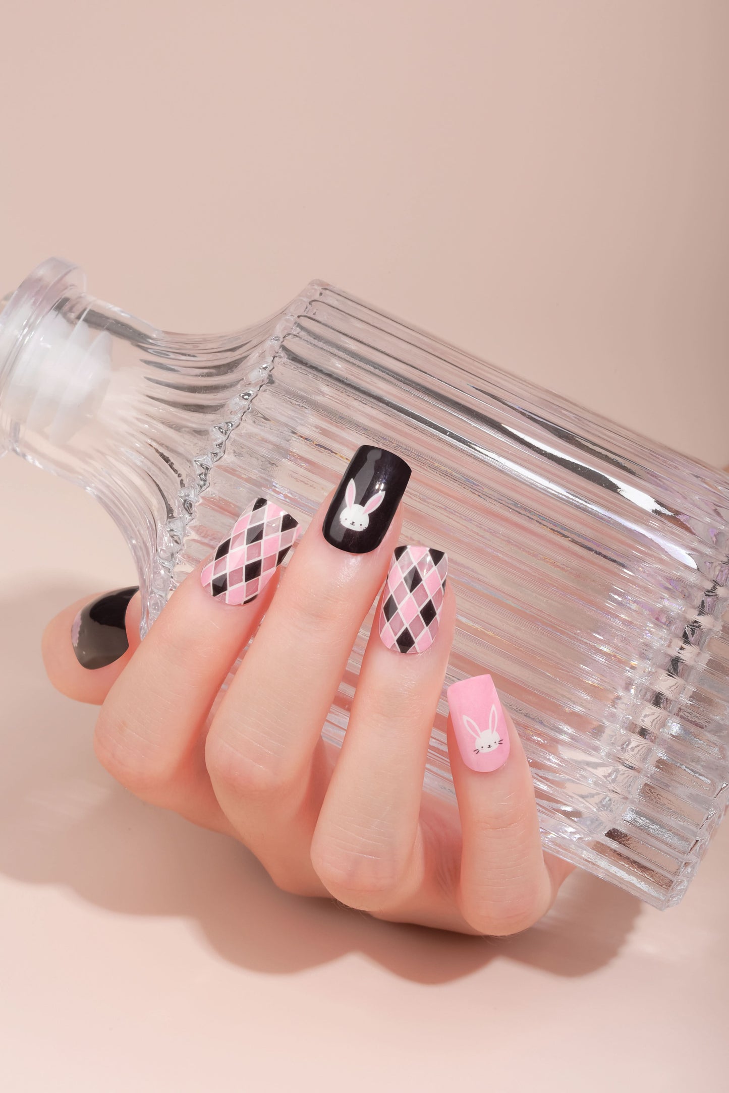 Bold Babes Bunny Boo Semi Cured Gel Nail Stickers - TheBOLDBabes