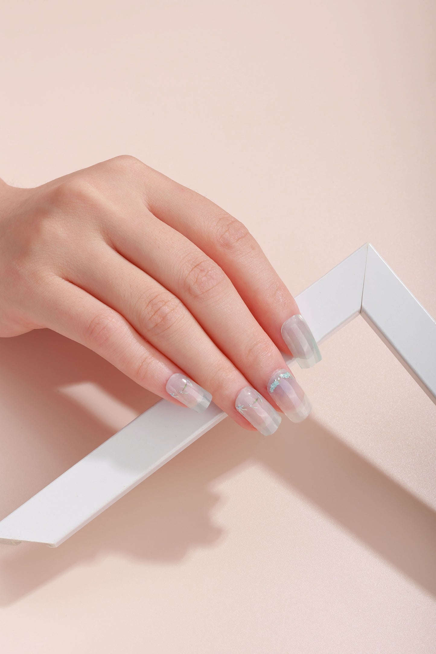 Bold Babes Sheer Elegence Semi Cured Gel Nail Stickers - TheBOLDBabes