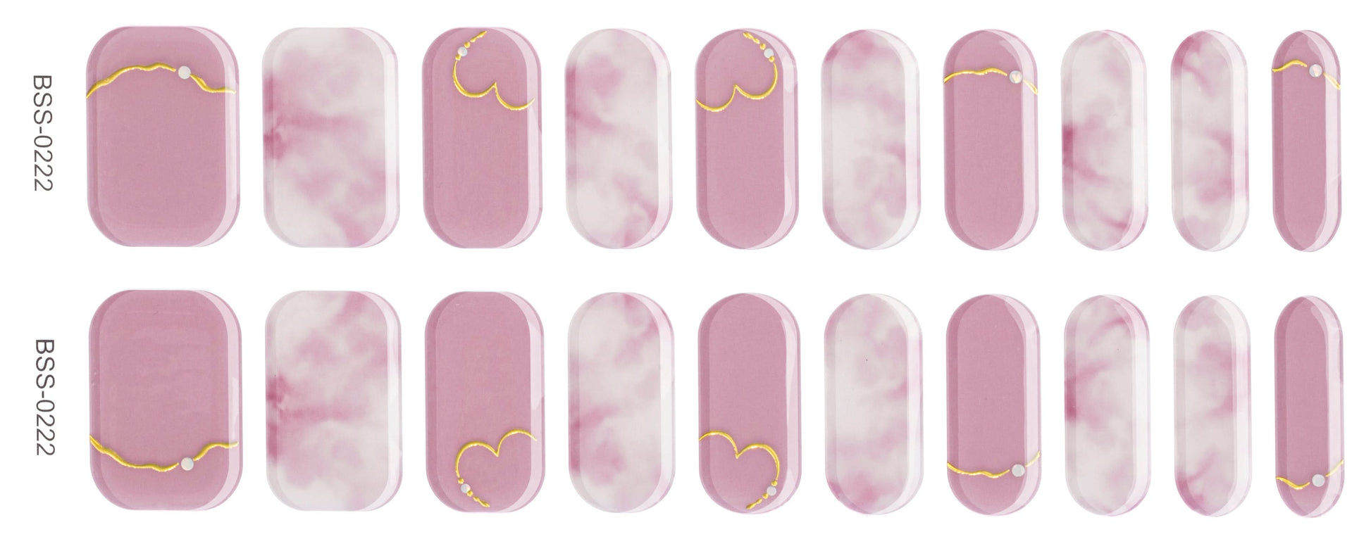 Bold Babes Cotton Candy Semi Cured Gel Nail Stickers - TheBOLDBabes