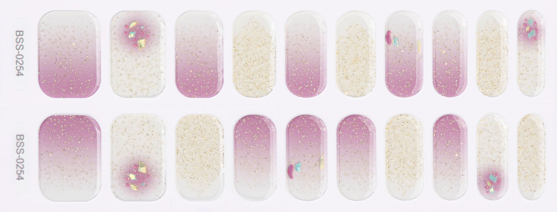 Bold Babes Blushing Brilliance Semi Cured Gel Nail Stickers - TheBOLDBabes