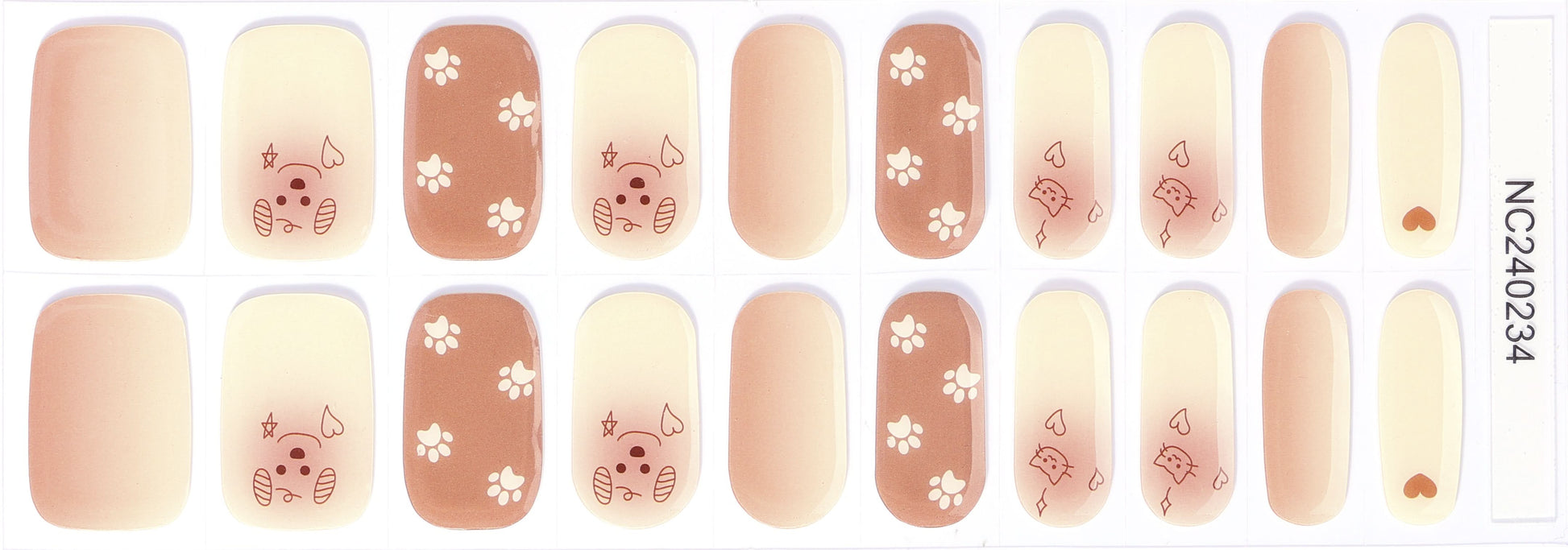 Bold Babes Puppy Guppy Semi Cured Gel Nail Stickers - TheBOLDBabes