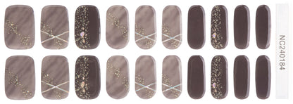 Bold Babes Glittery Glam Semi Cured Gel Nail Stickers - TheBOLDBabes
