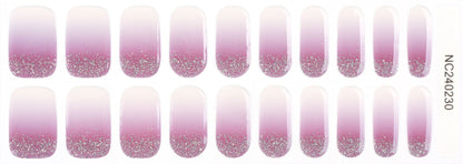 Bold Babes Purple patch Semi Cured Gel Nail Stickers - TheBOLDBabes