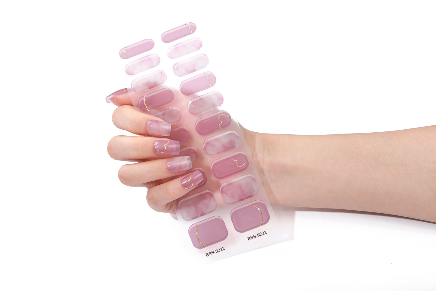 Bold Babes Cotton Candy Semi Cured Gel Nail Stickers - TheBOLDBabes