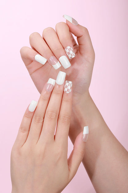 Bold Babes Chess Bless Semi Cured Gel Nail Stickers - TheBOLDBabes