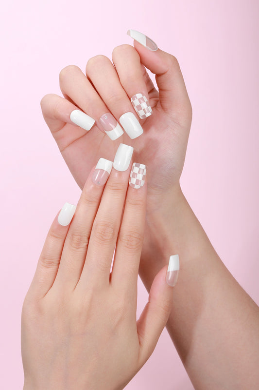 Bold Babes Chess Bless Semi Cured Gel Nail Stickers - TheBOLDBabes