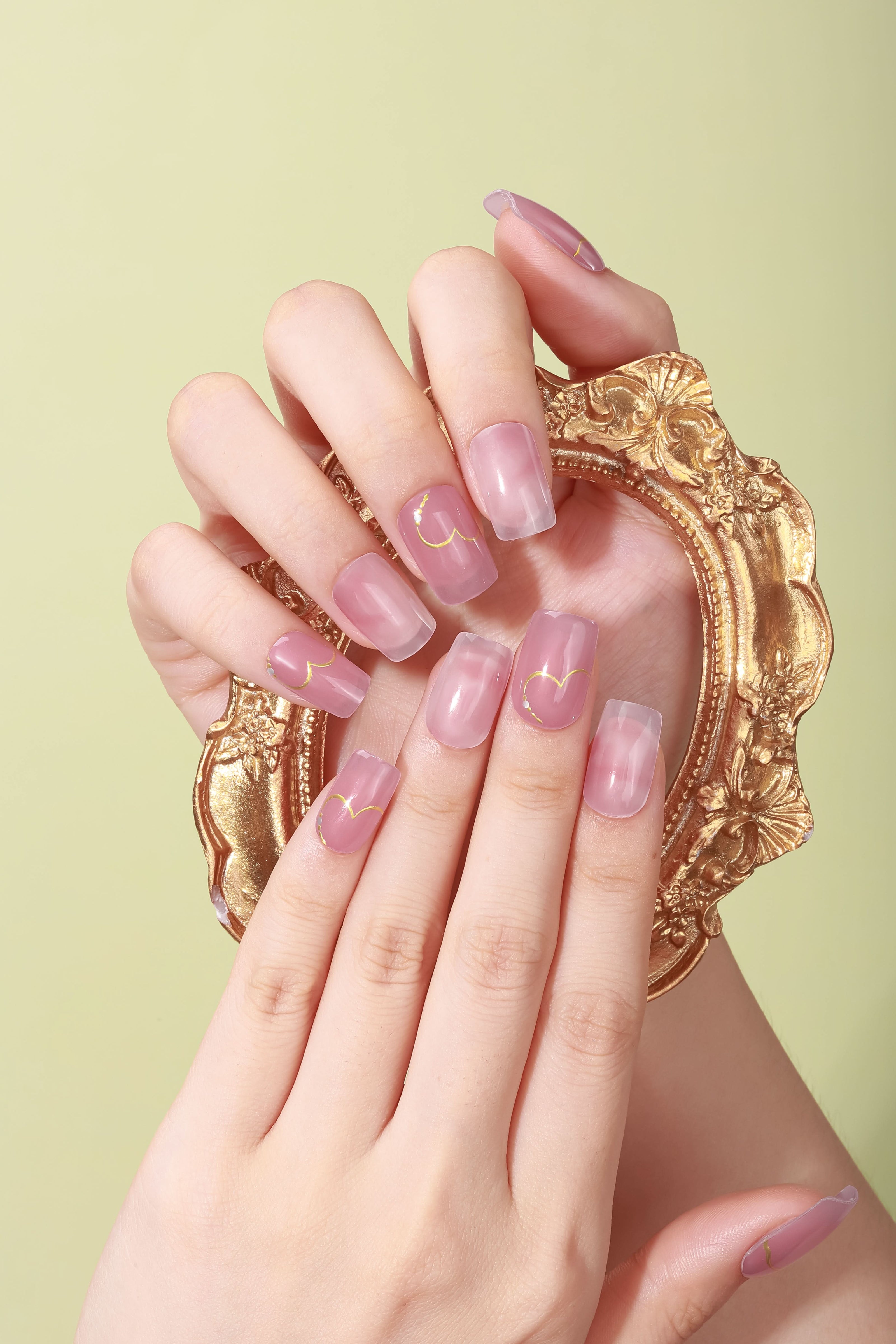 Bold Babes Cotton Candy Semi Cured Gel Nail Stickers - TheBOLDBabes