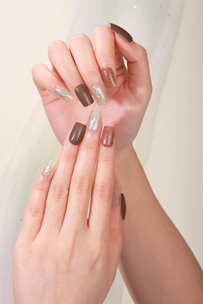 Bold Babes Coco Crush Semi Cured Gel Nail Stickers - TheBOLDBabes