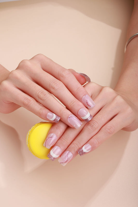 Bold Babes Pink Passion Semi Cured Gel Nail Stickers - TheBOLDBabes