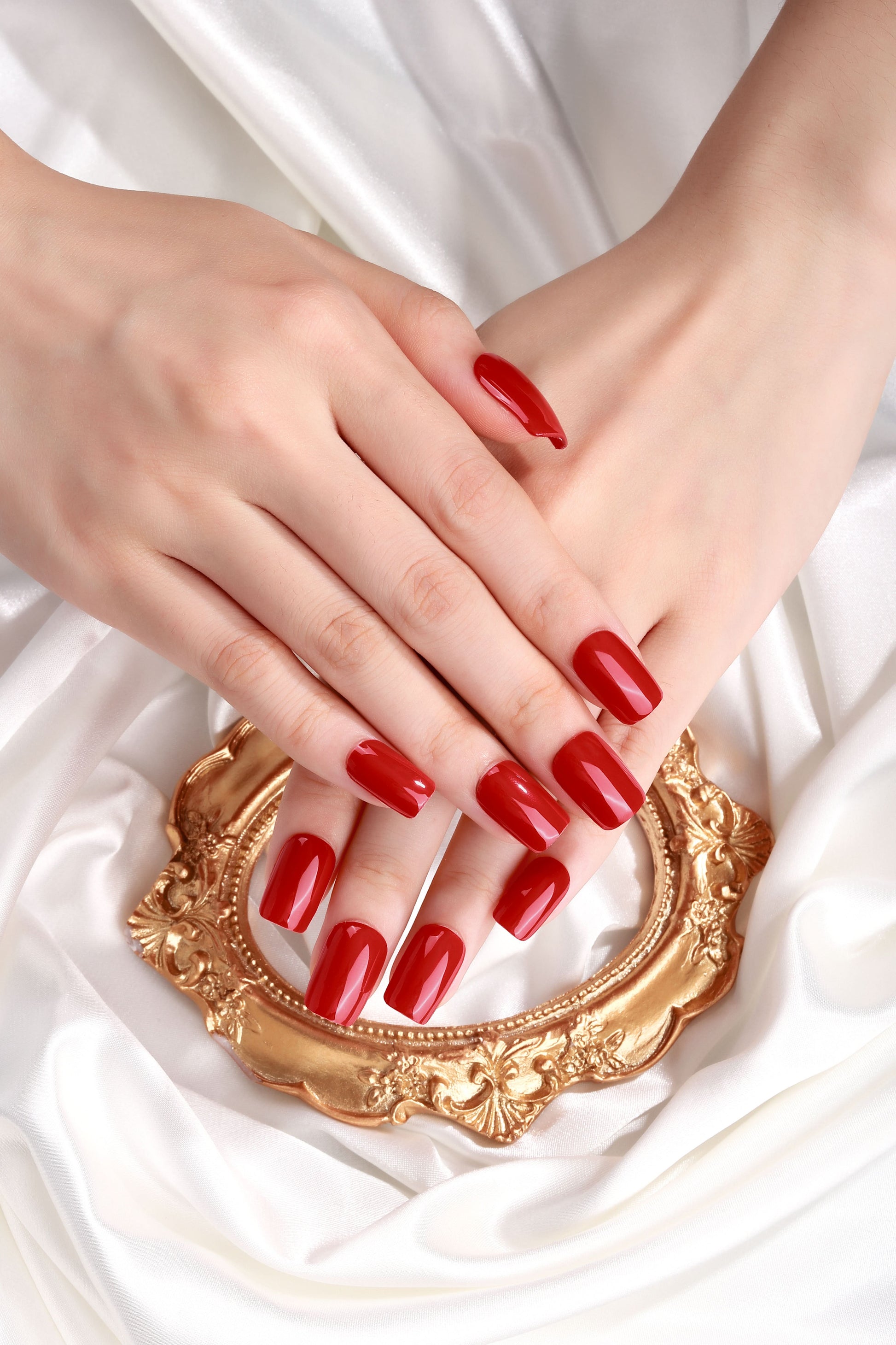 Bold Babes Cardinal Luxe Semi Cured Gel Nail Stickers - TheBOLDBabes