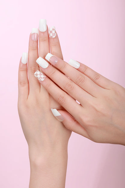 Bold Babes Chess Bless Semi Cured Gel Nail Stickers - TheBOLDBabes