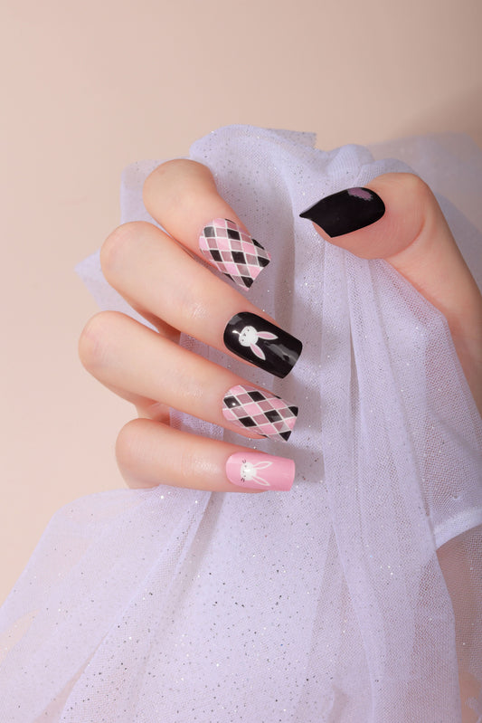 Bold Babes Bunny Boo Semi Cured Gel Nail Stickers - TheBOLDBabes