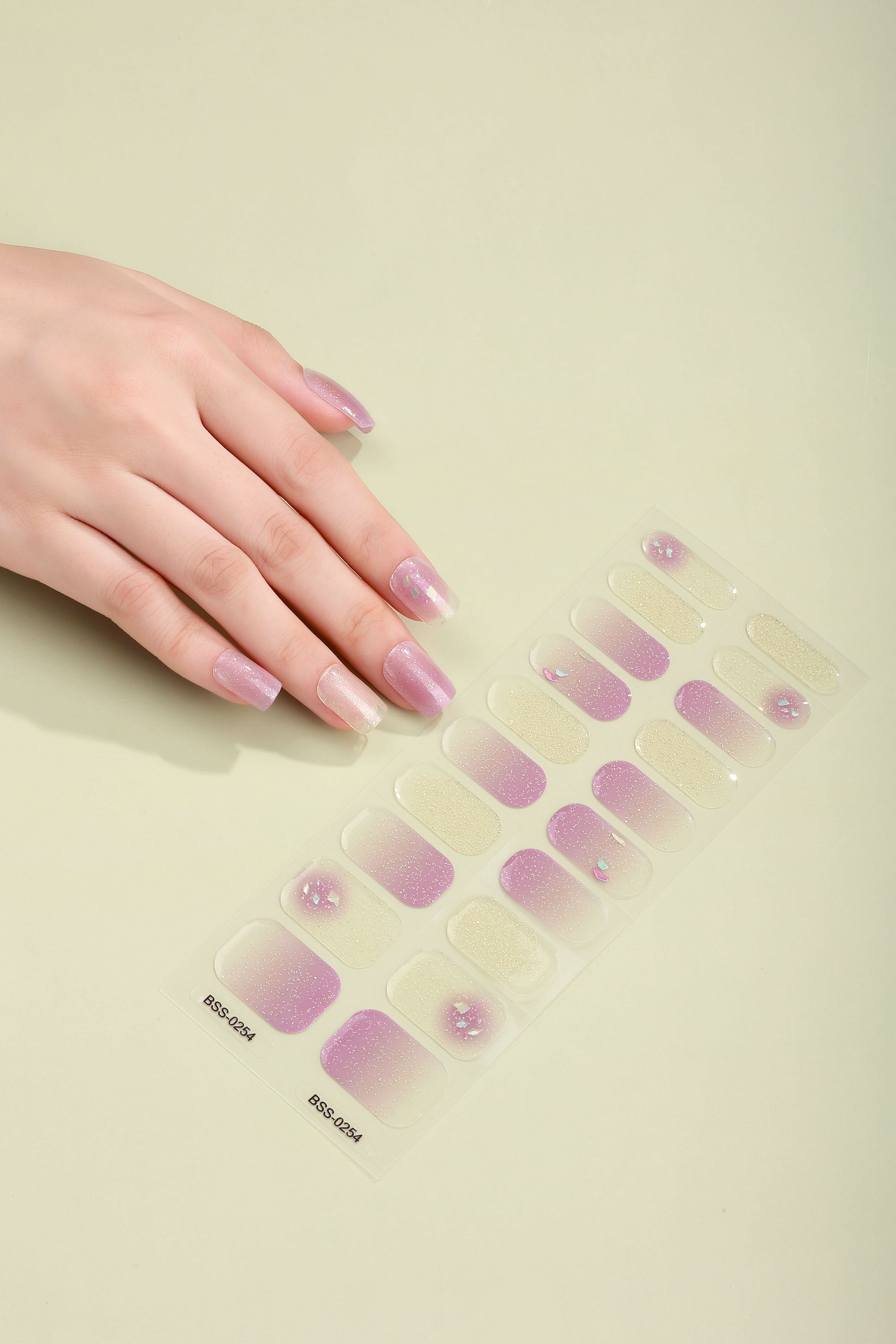 Bold Babes Blushing Brilliance Semi Cured Gel Nail Stickers - TheBOLDBabes